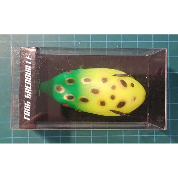 🎣Frog Fishing Lure Hook 2.5"  MAKO Grenouille w 6.5cm (yellow/Green) - Picture 2 of 2